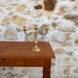 Chandelier vintage laiton or