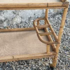 Desserte rotin et bambou vintage