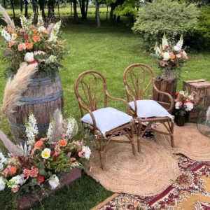 Duo de chaises rotin