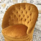 Fauteuil crapaud bronze