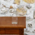 Flacon vintage en verre transparent n&deg;1