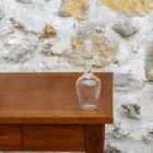 Flacon vintage en verre transparent n°2