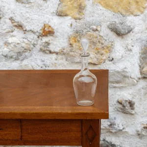 Flacon vintage en verre transparent n°2