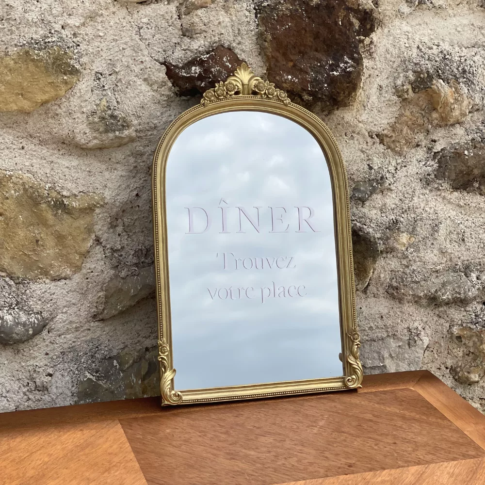 Miroir baroque or mini