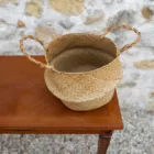 Panier en osier naturel moyen