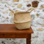 Panier en osier naturel moyen