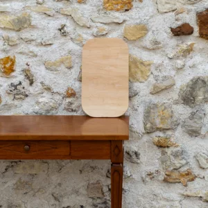 Panneau bois brut clair rectangulaire