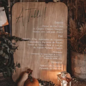 Panneau rectangulaire en bois naturel