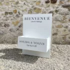 Panneau jardinière blanc avec perso