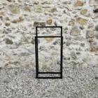 Portant double rectangulaire noir mat (petit)