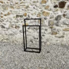 Portant double rectangulaire noir mat (petit)