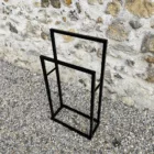 Portant double rectangulaire noir mat (petit)