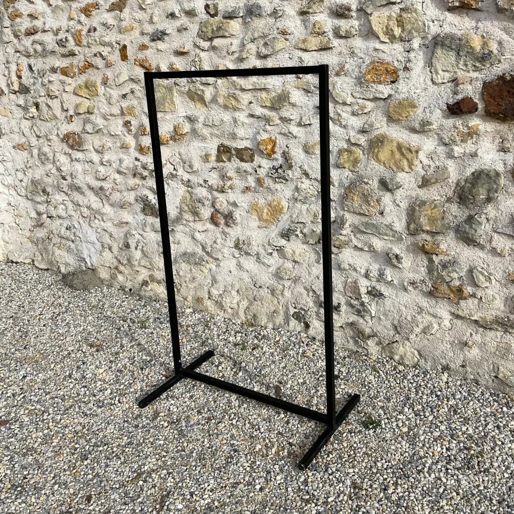 Portant métallique noir mat-moyen