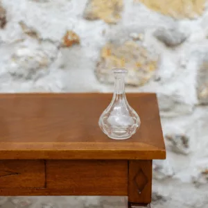 Soliflore vintage "ballon"en verre transparent