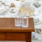 Soliflores "chic" en verre transparent
