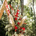 Arche triangulaire double bois naturel