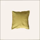 Coussin carré jaune foncé 50x50