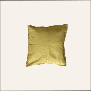 Coussin carré jaune foncé 50x50