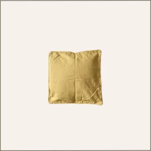 Coussin carré jaune moutarde 42x42