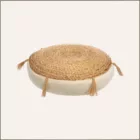 Coussin de sol jute et lin