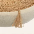 Coussin de sol jute et lin