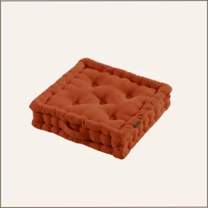 Coussin de sol terracotta