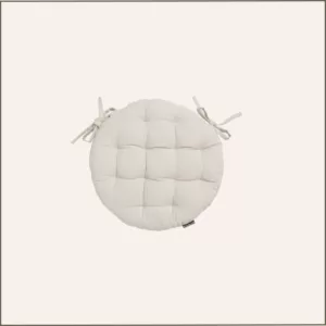 Coussin galette beige clair