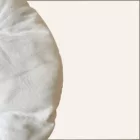 Coussin galette blanc ivoire Diam50