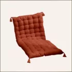 Futon matelassé coloris terracotta