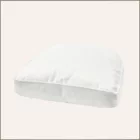 Grand coussin carré arrondi blanc ivoire 54x54