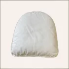 Grand coussin carré arrondi blanc ivoire 54x54