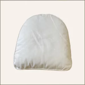 Grand coussin carré arrondi blanc ivoire 54x54