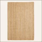 Grand tapis rectangulaire jute