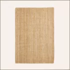 Grand tapis rectangulaire jute