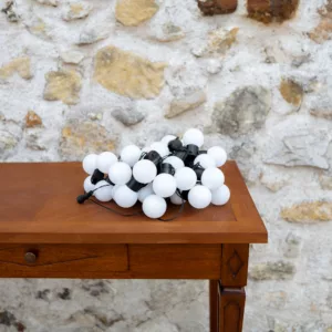 Guirlande électrique fil noir et bulbes