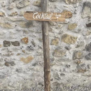 Panneau directionnel rustique Cocktail