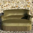 Banquette crapaud vert olive