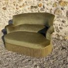 Banquette crapaud vert olive