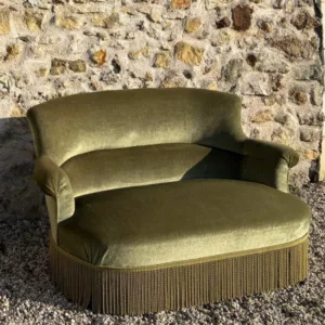 Banquette crapaud vert olive