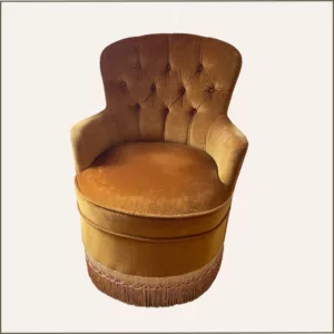 Fauteuil crapaud bronze 2