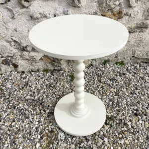 Guéridon bois ivoire