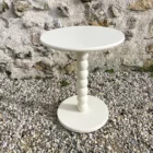 Guéridon bois ivoire