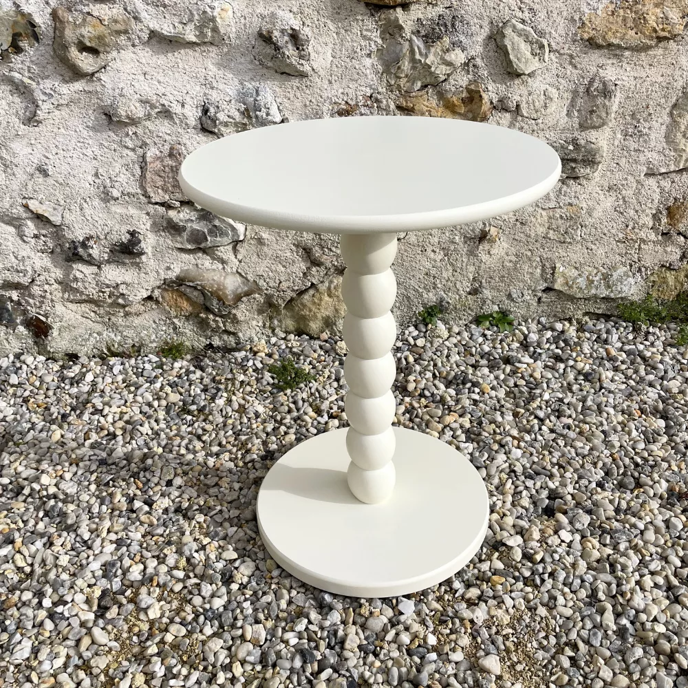 Guéridon bois ivoire petit-1 Guéridon bois ivoire