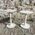 Guéridons bois ivoire