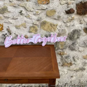 Néon better together rose