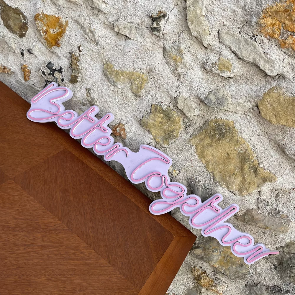 Néon better together rose