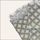 Plaid à motifs écru, jaune et or