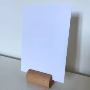 Porte-papeterie bois arrondi