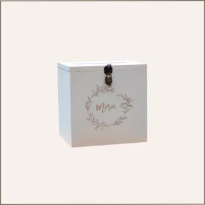 Urne Merci bois blanc