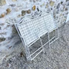 Banc en fer forgé blanc